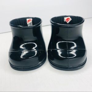 Build-a-Bear Workshop Black Rubber Boots Teddy Bear Shoes Rain Boots